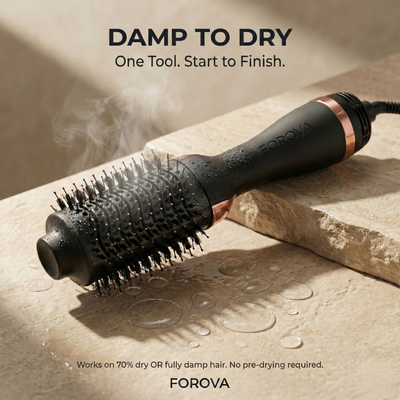 Forova The 2-in-1 Hot Air Curl & Straight Brush