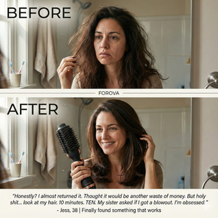 Forova The 2-in-1 Hot Air Curl & Straight Brush