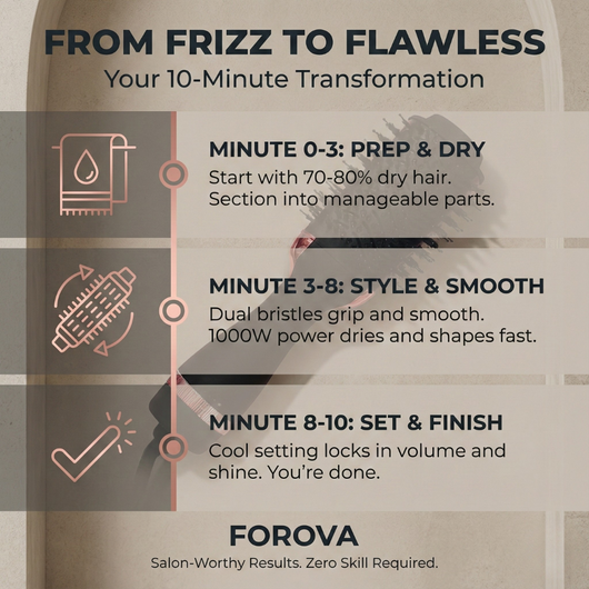 Forova The 2-in-1 Hot Air Curl & Straight Brush