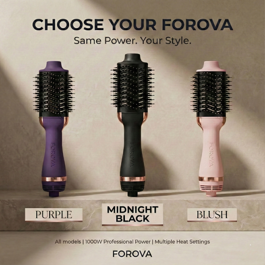 Forova The 2-in-1 Hot Air Curl & Straight Brush