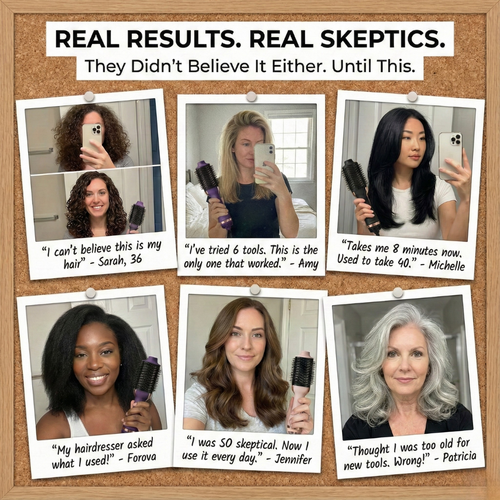 Forova The 2-in-1 Hot Air Curl & Straight Brush